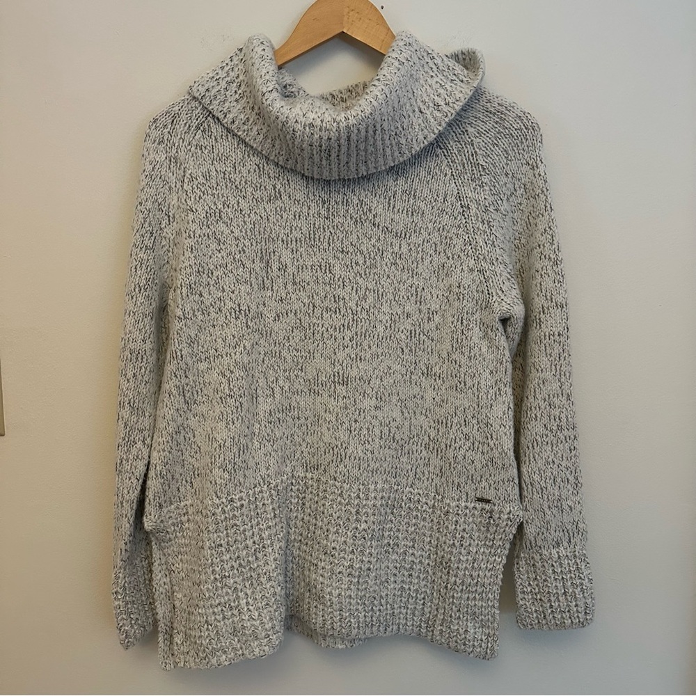 DKNY Heather Gray Turtleneck Sweater